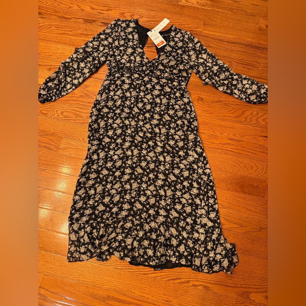 Zara Women's Black and Tan Dress size XL with tags